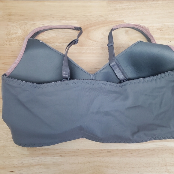 Rhonda Shear Molded Cup Bra with Lace, L - Picture 4 of 7